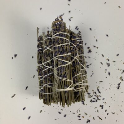 White Sage Lavender Smudge Stick 4 inch