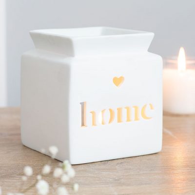 White Home Cut Out Oil Burner