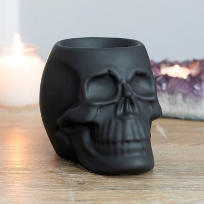 Skull Black Oil Burner