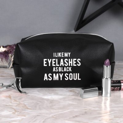Makeup Bag As Black As My Soul CLEARANCE