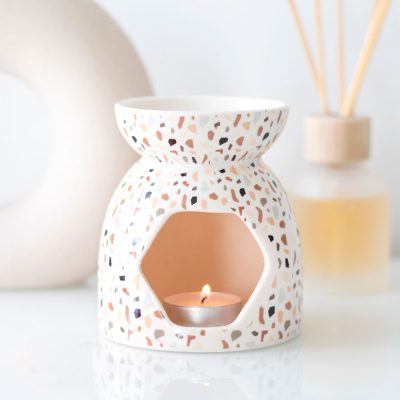 Oil Burner Terrazzo Print Ceramic 40% OFF