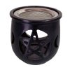 Triple Moon Pentacle Soapstone Resin Burner