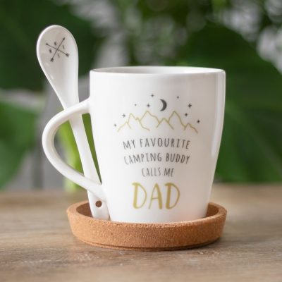 Dad Camping Mug and Spoon NEW!