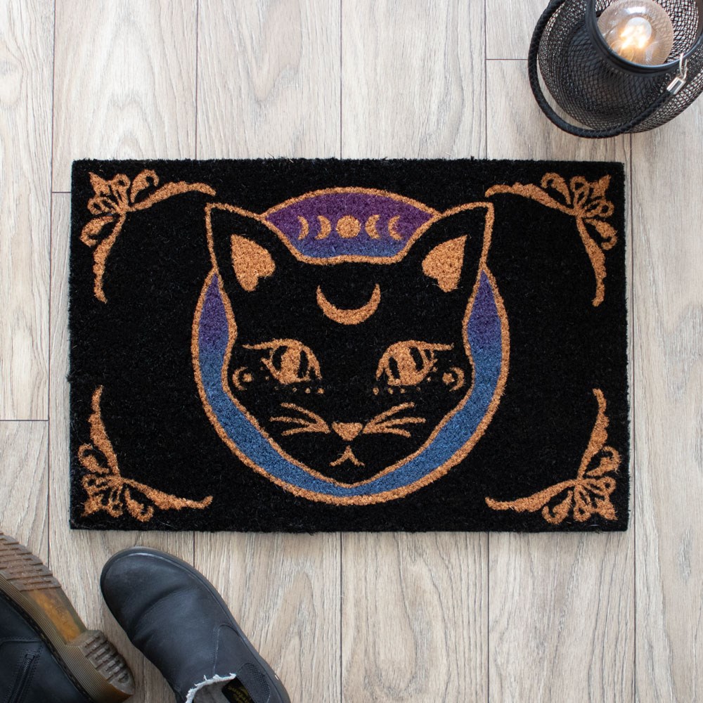 Mystic Mog Black Doormat - Image 3