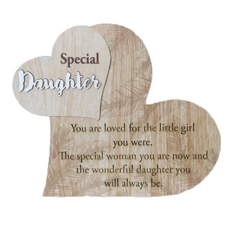 Daughter Heart Plaque