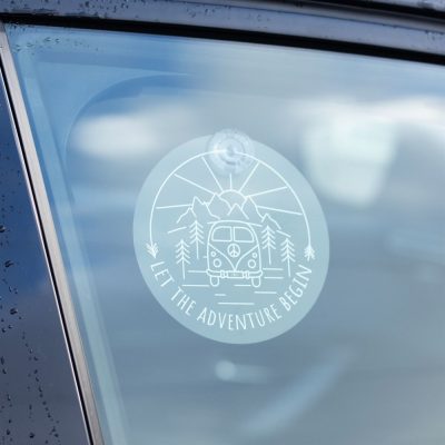 Window Sign Let The Adventure Begin