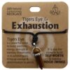 Gemstone Exhaustion Necklace Tigers Eye