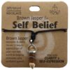 Gemstone Self Belief Necklace Brown Jasper