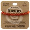 Gemstone Energy Bracelet Carnelian