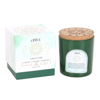Libra Sweet Jasmine Fragranced Gemstone Glass Candle