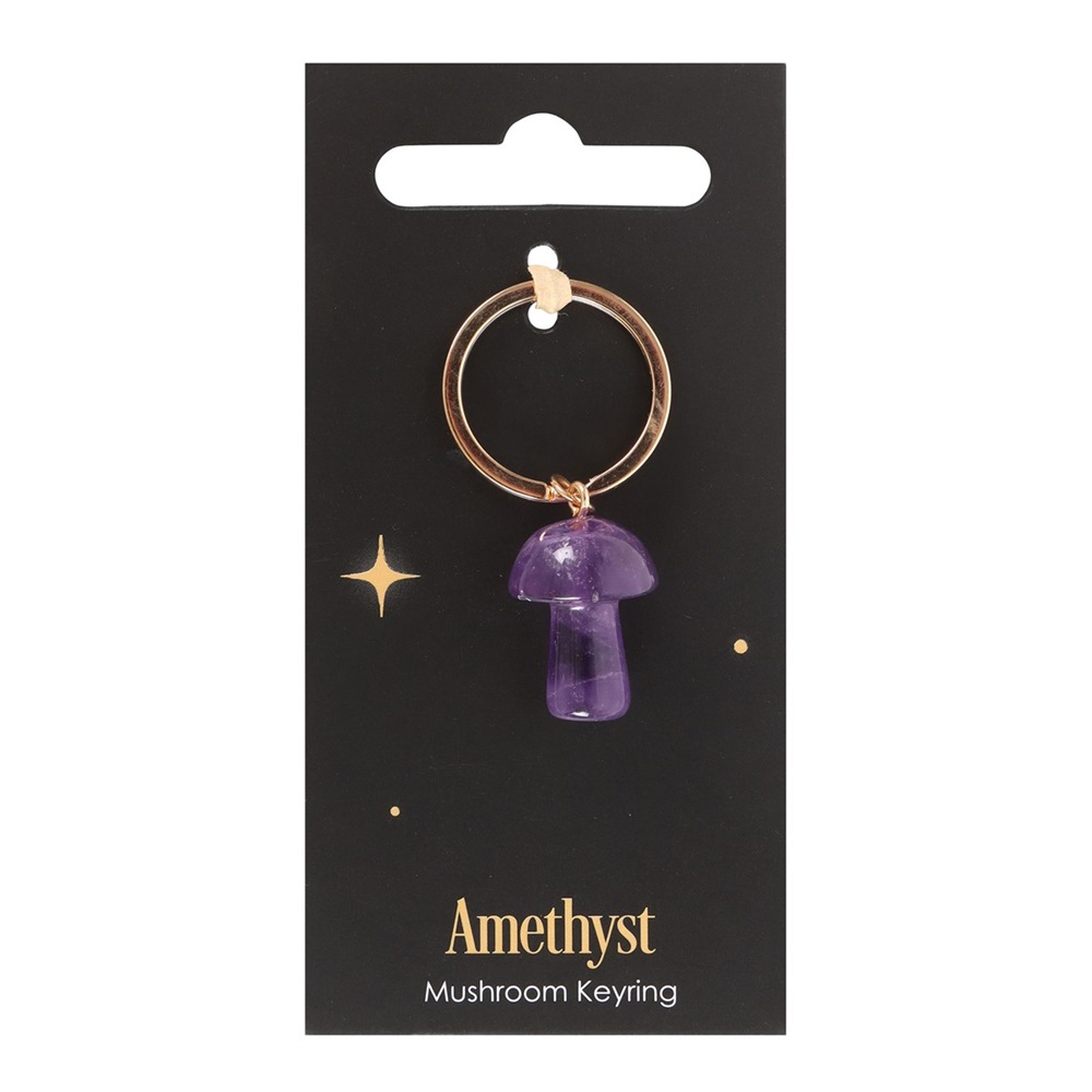 Amethyst Mushroom Keyring - Image 2