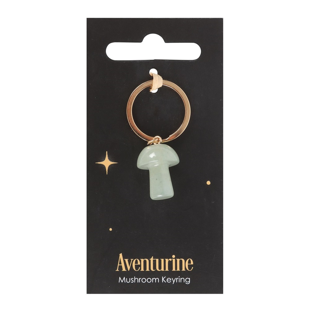 Aventurine Mushroom Keyring - Image 2