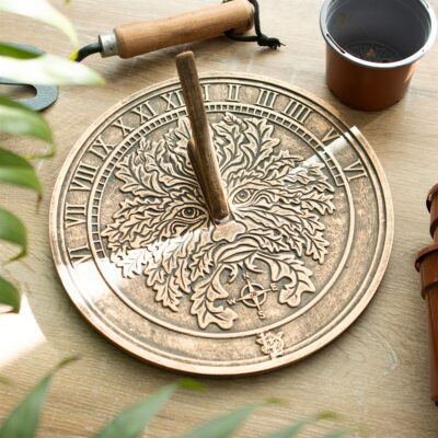 Terracotta Sundial Green Man by Lisa Parker