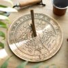 Terracotta Sundial Howling Wolves by Lisa Parker - Image 5