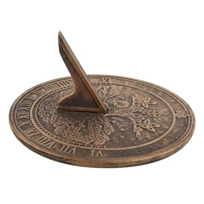 Terracotta Sundial Tree Of Life by Lisa Parker