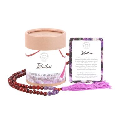 Mala Necklace Intuition Rosewood & Amethyst