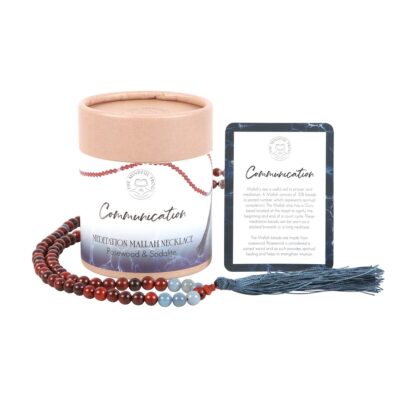 Mala Necklace Communication Rosewood & Sodalite