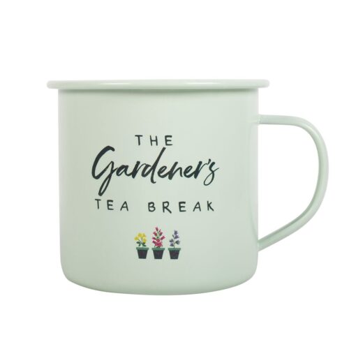 Enamel Gardener's Tea Break Mug