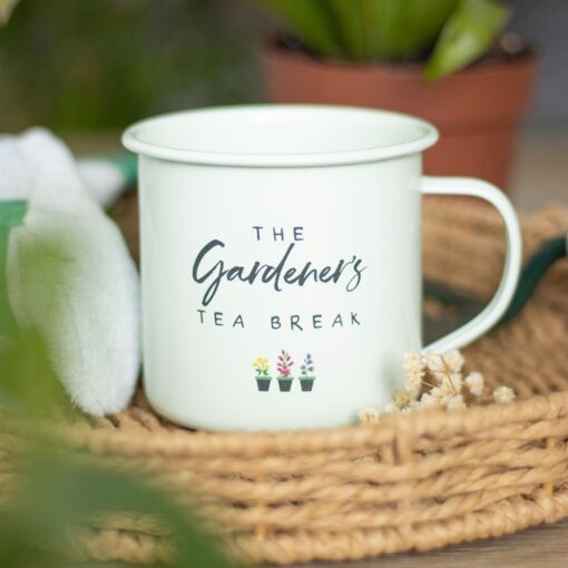 Enamel Gardener's Tea Break Mug - Image 3