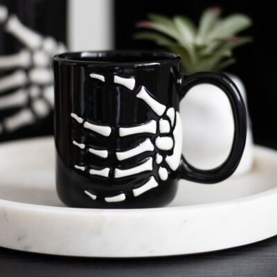 Skeleton Hand Ceramic Mug