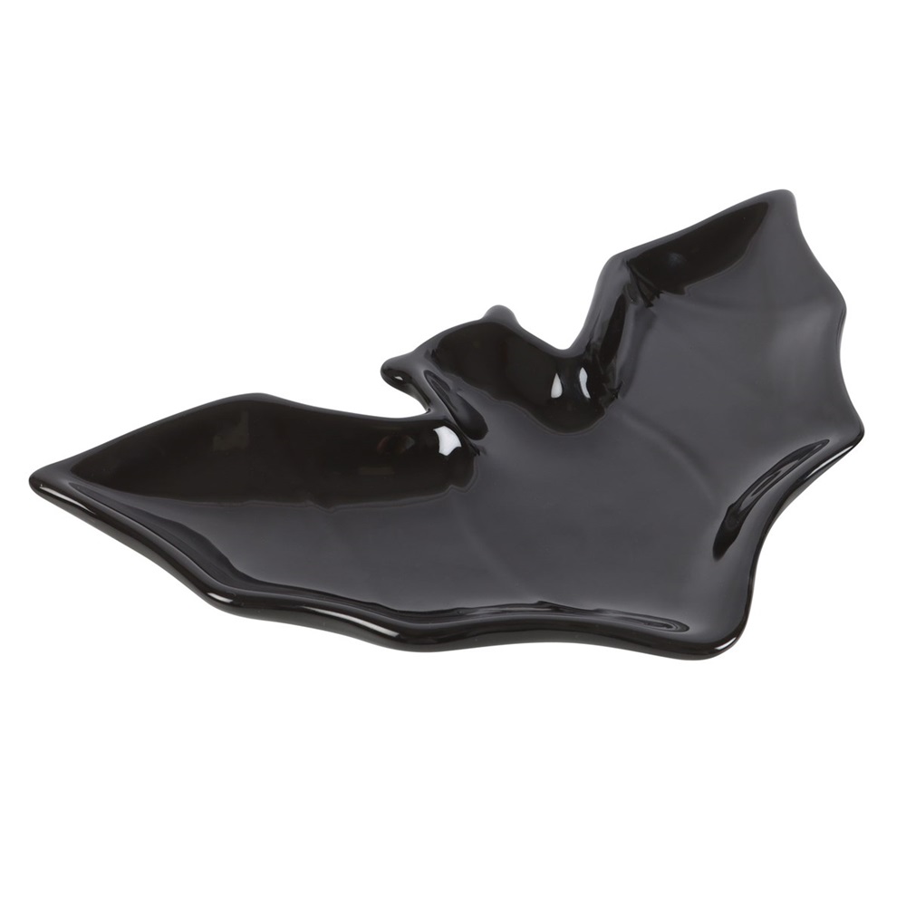Black Bat Ceramic Trinket Dish