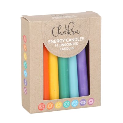 Chakra Energy Pack of 14 Unscented Candles