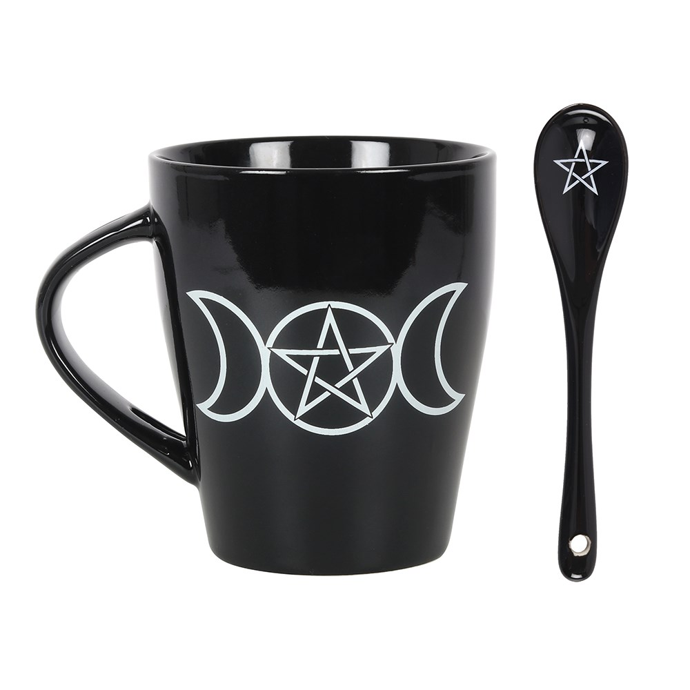 Triple Moon Mug and Spoon Set - Image 3