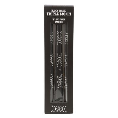 Pack of 3 Triple Moon Taper Dinner Candles