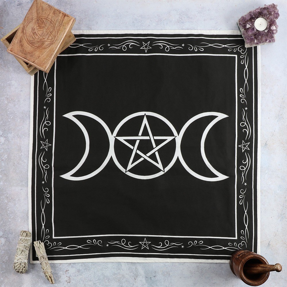 Triple Moon Altar Cloth with White Border - Image 2