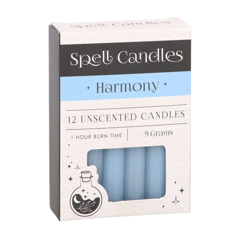 Set of 12 Harmony Unscented Spell Candles - Image 2