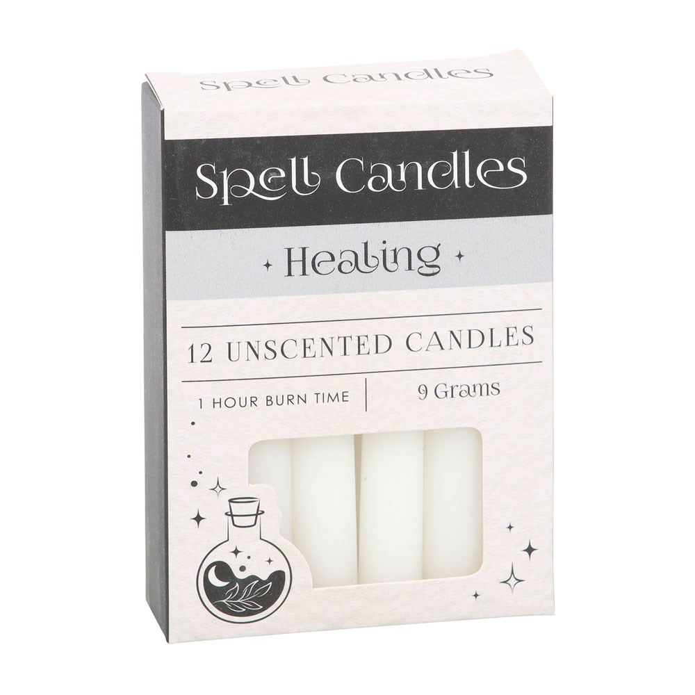 Set of 12 Healing Unscented Spell Candles - Image 2