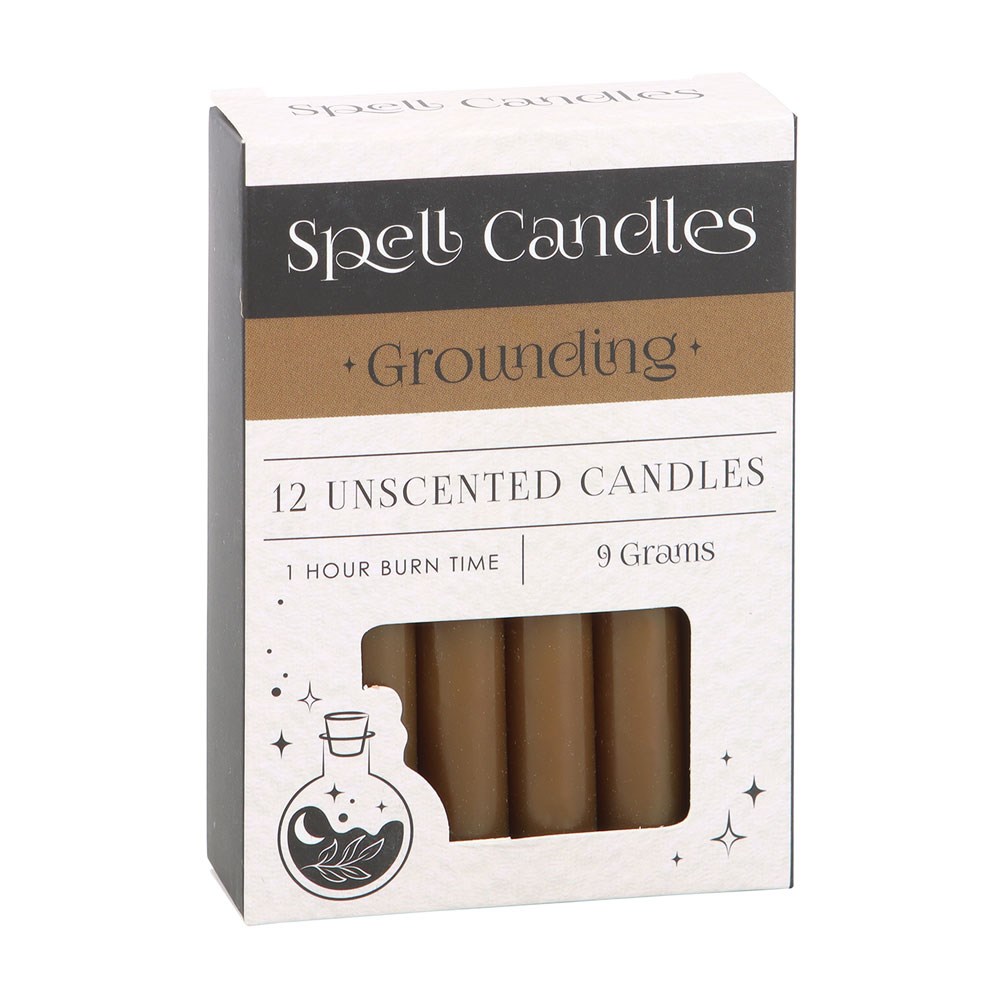 Set of 12 Grounding Unscented Spell Candles - Image 2
