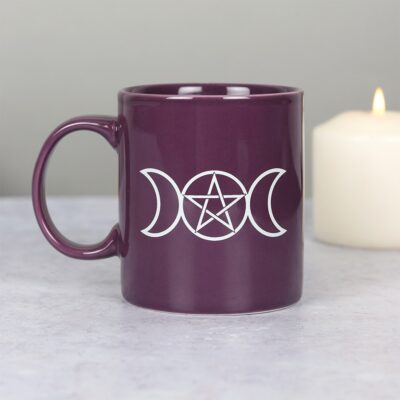 Triple Moon Purple Ceramic Mug