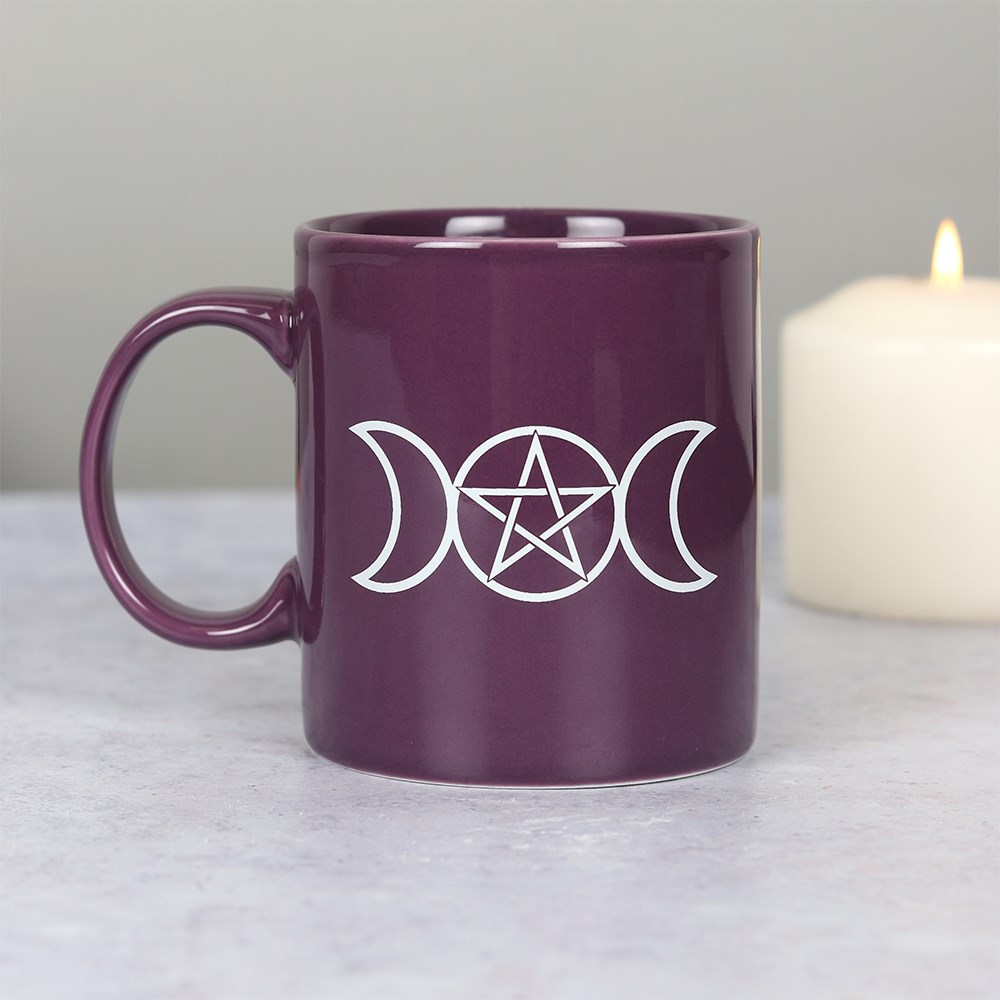 Triple Moon Purple Ceramic Mug CLEARANCE