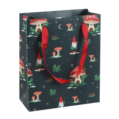 Gnome Sweet Gnome 23cm Medium Winter Forest Gift Bag