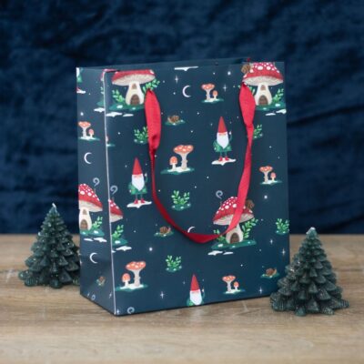 Gnome Sweet Gnome 23cm Medium Winter Forest Gift Bag