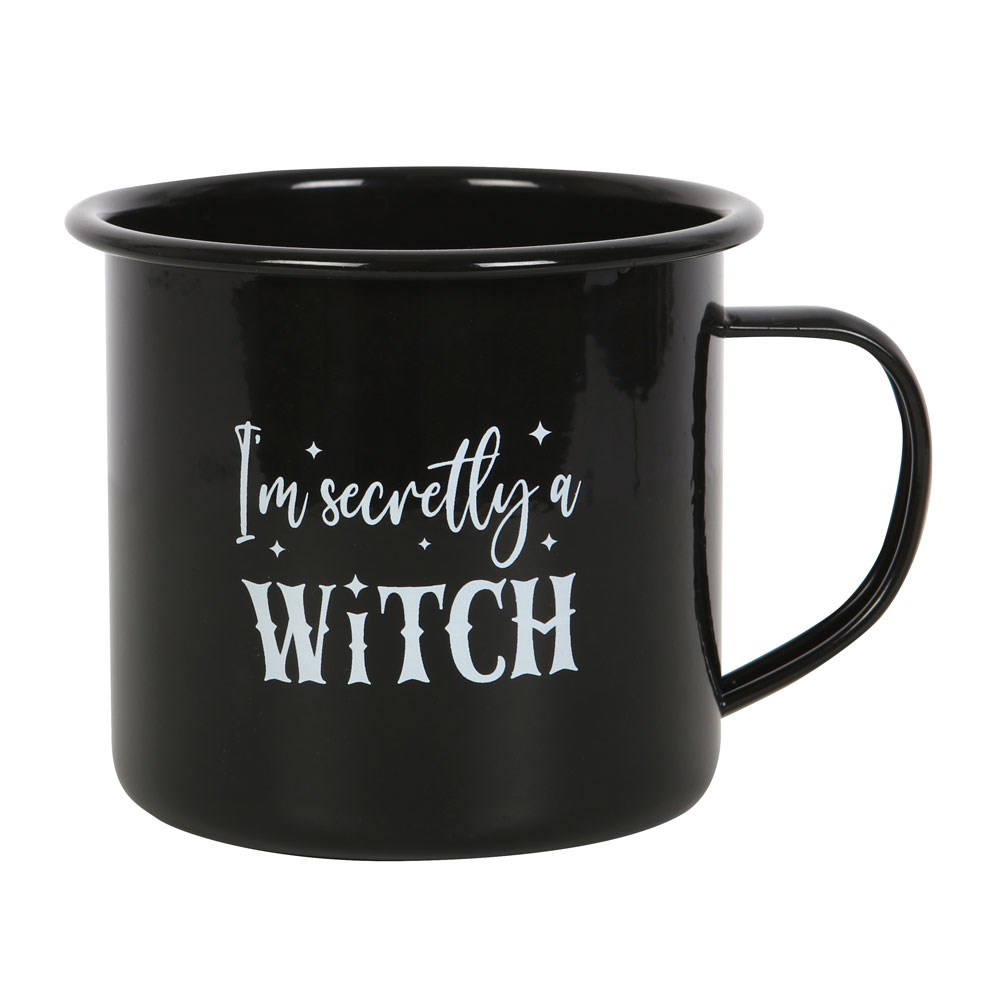 I'm Secretly A Witch Enamel Mug - Image 2
