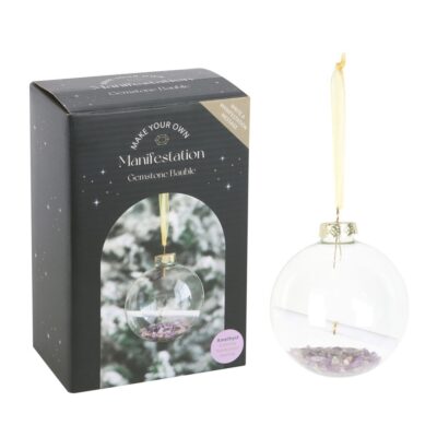 Manifestation Glass Christmas Bauble Kit Amethyst