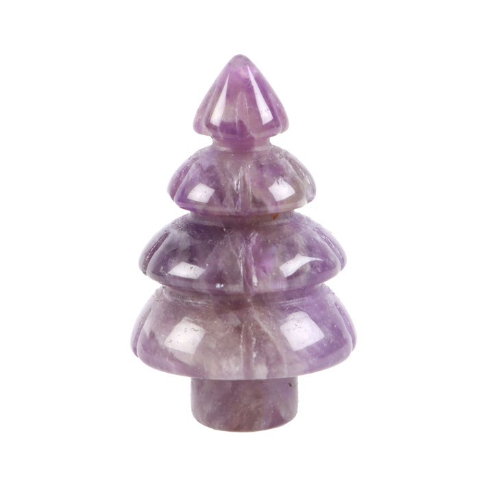Crystal Christmas Tree in a Bag Amethyst - Image 2
