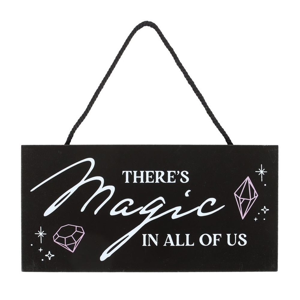 Crystal Witchy Hanging Sign There's Magic in All of Us - Image 2