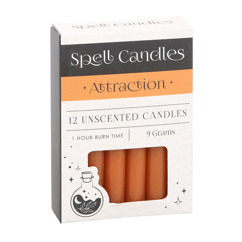 Set of 12 Attraction Unscented Spell Candles - Image 3