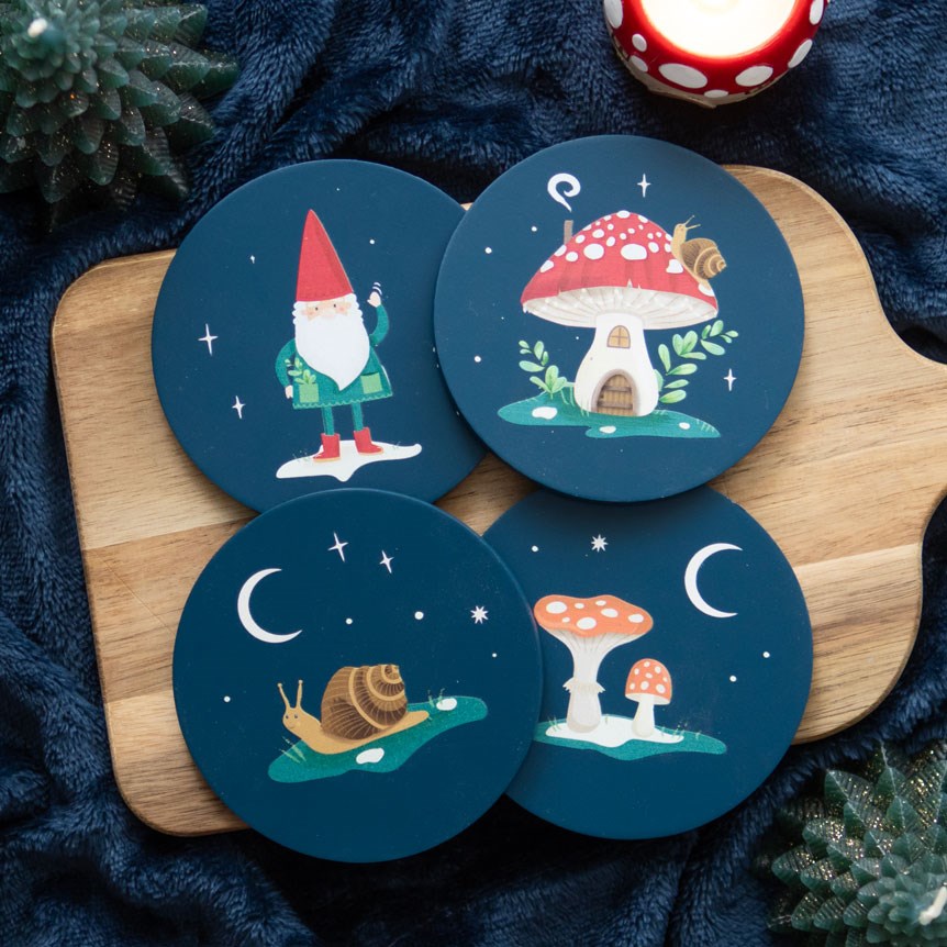 Gnome Sweet Gnome Coaster Set - Image 4