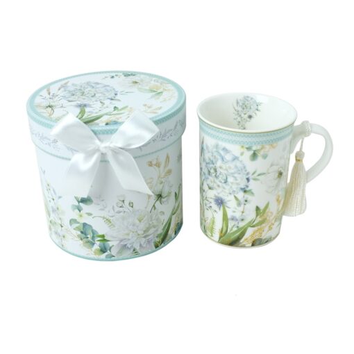 Blue Hydrangea T Time Mug With Gift Box