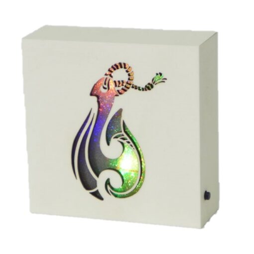 Cream LED Block Fish Hook