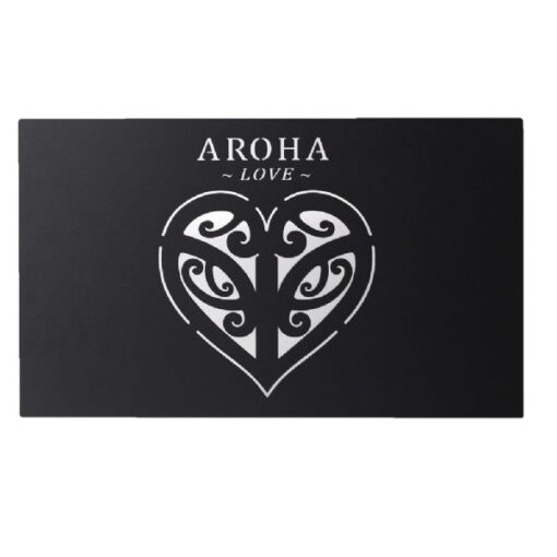 Aroha Metal Wall Art Black