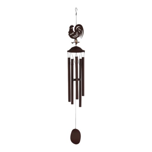 Rooster Wind Chime 38" Rustic