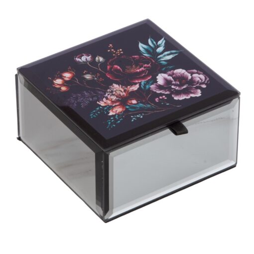 Midnight Flora Trinket Box