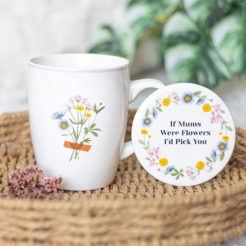 If Mums Were Flowers Floral Mug & Coaster Set - Image 4