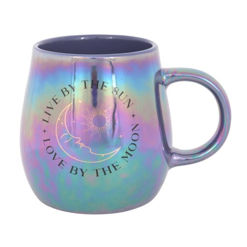 Live by the Sun Love by the Moon Iridescent Mug - Image 3