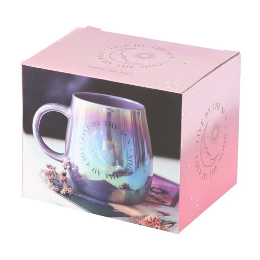 Live by the Sun Love by the Moon Iridescent Mug - Image 4